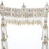 Antique Turkoman head dress ornament silver, cornelian, 46 x 59 cms - The Nomads Tent